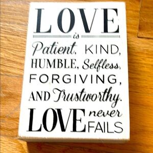 Inspirational Wall Art with Love Quote